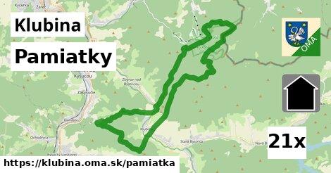 pamiatky v Klubina