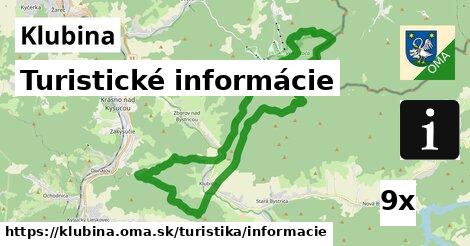 Turistické informácie, Klubina