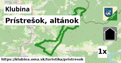 Prístrešok, altánok, Klubina