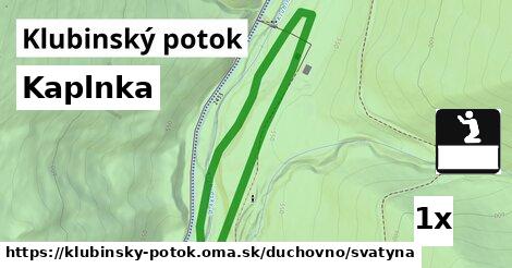 kaplnka v Klubinský potok