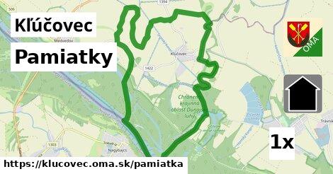 pamiatky v Kľúčovec