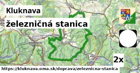 železničná stanica, Kluknava