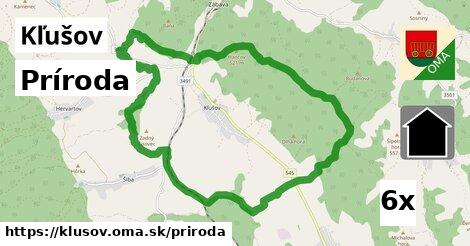 príroda v Kľušov