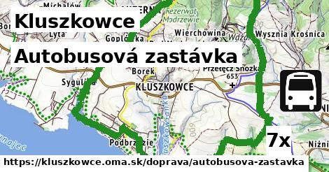 autobusová zastávka v Kluszkowce