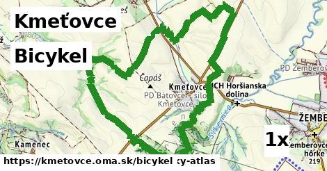 bicykel v Kmeťovce