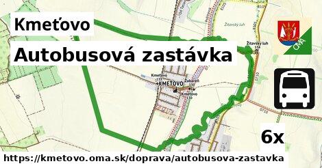 Autobusová zastávka, Kmeťovo