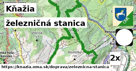 železničná stanica v Kňažia