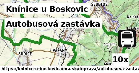 Autobusová zastávka, Knínice u Boskovic