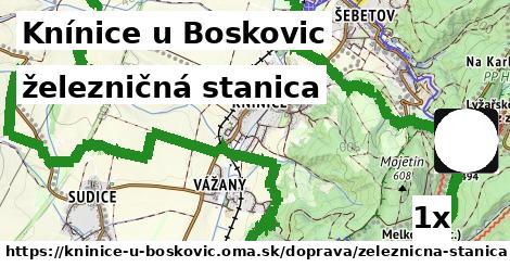 železničná stanica, Knínice u Boskovic