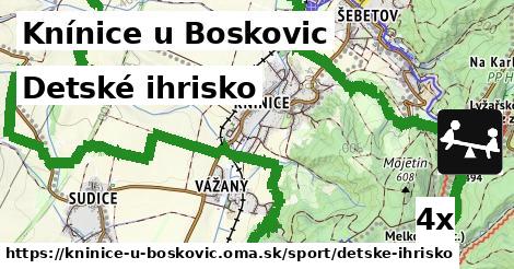 detské ihrisko v Knínice u Boskovic