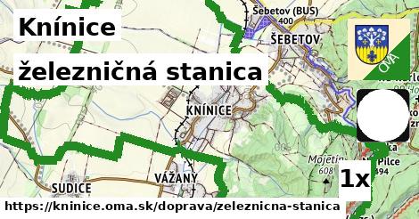 železničná stanica v Knínice