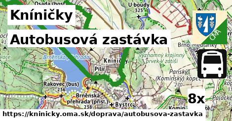 Autobusová zastávka, Kníničky