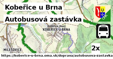 Autobusová zastávka, Kobeřice u Brna