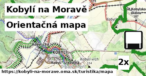 orientačná mapa v Kobylí na Moravě