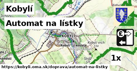 automat na lístky v Kobylí