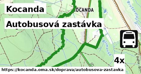 autobusová zastávka v Kocanda