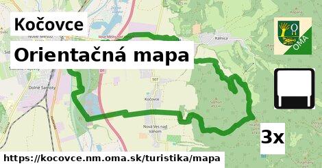 Orientačná mapa, Kočovce, okres NM