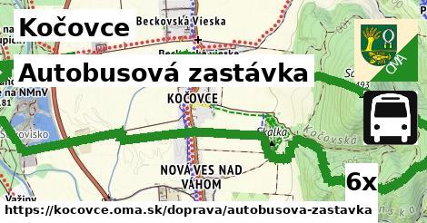 Autobusová zastávka, Kočovce