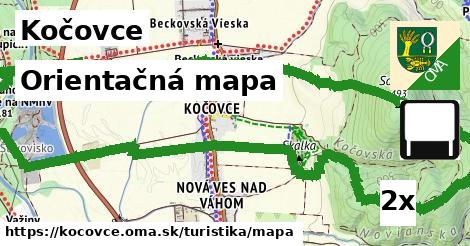 orientačná mapa v Kočovce