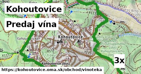 Predaj vína, Kohoutovice