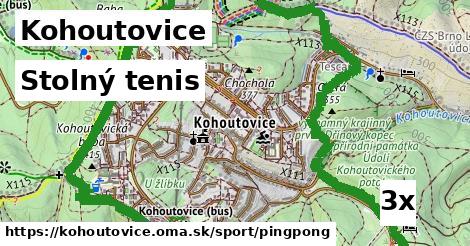 Stolný tenis, Kohoutovice