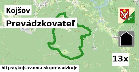 prevádzkovateľ v Kojšov