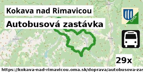 Autobusová zastávka, Kokava nad Rimavicou