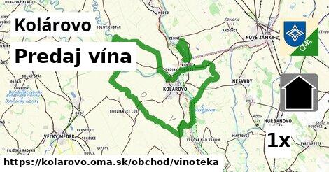 Predaj vína, Kolárovo