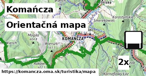 orientačná mapa v Komańcza