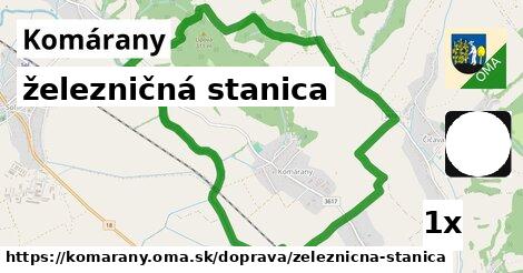 železničná stanica, Komárany