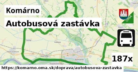 autobusová zastávka v Komárno