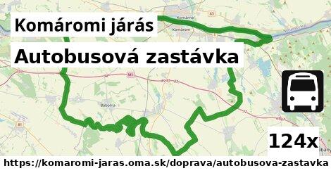 Autobusová zastávka, Komáromi járás