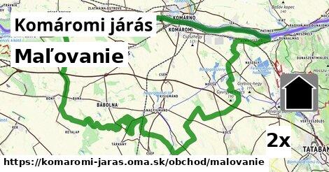 Maľovanie, Komáromi járás