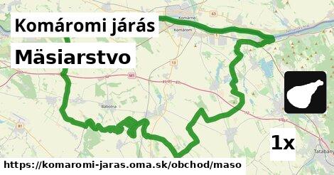 Mäsiarstvo, Komáromi járás