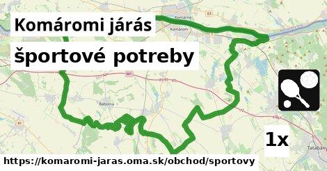 športové potreby, Komáromi járás