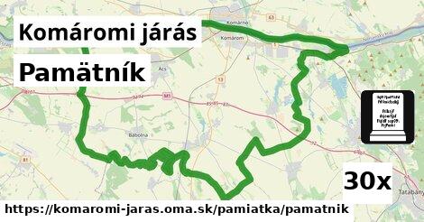 Pamätník, Komáromi járás