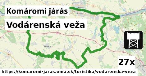 Vodárenská veža, Komáromi járás