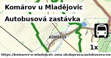 Autobusová zastávka, Komárov u Mladějovic