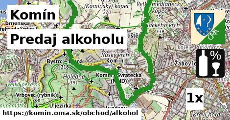 Predaj alkoholu, Komín