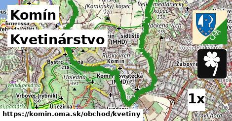 Kvetinárstvo, Komín