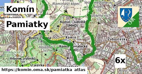 pamiatky v Komín