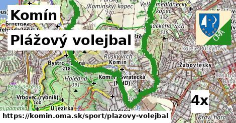 plážový volejbal v Komín