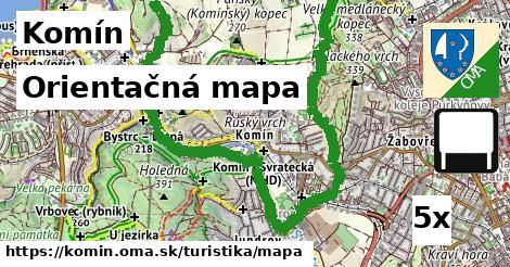 Orientačná mapa, Komín