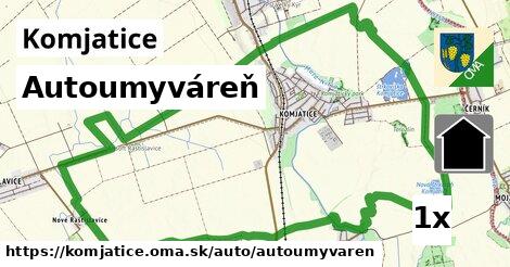Autoumyváreň, Komjatice