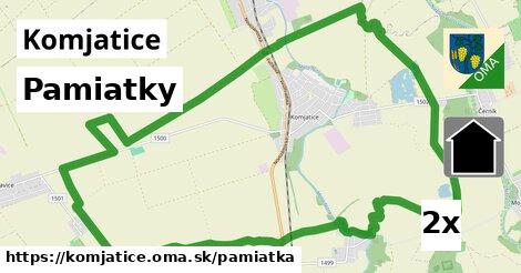 pamiatky v Komjatice