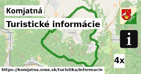 Turistické informácie, Komjatná