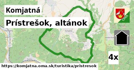 Prístrešok, altánok, Komjatná