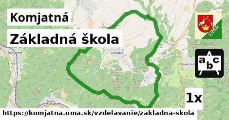 Základná škola, Komjatná