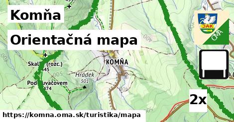 Orientačná mapa, Komňa