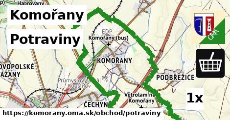 Potraviny, Komořany